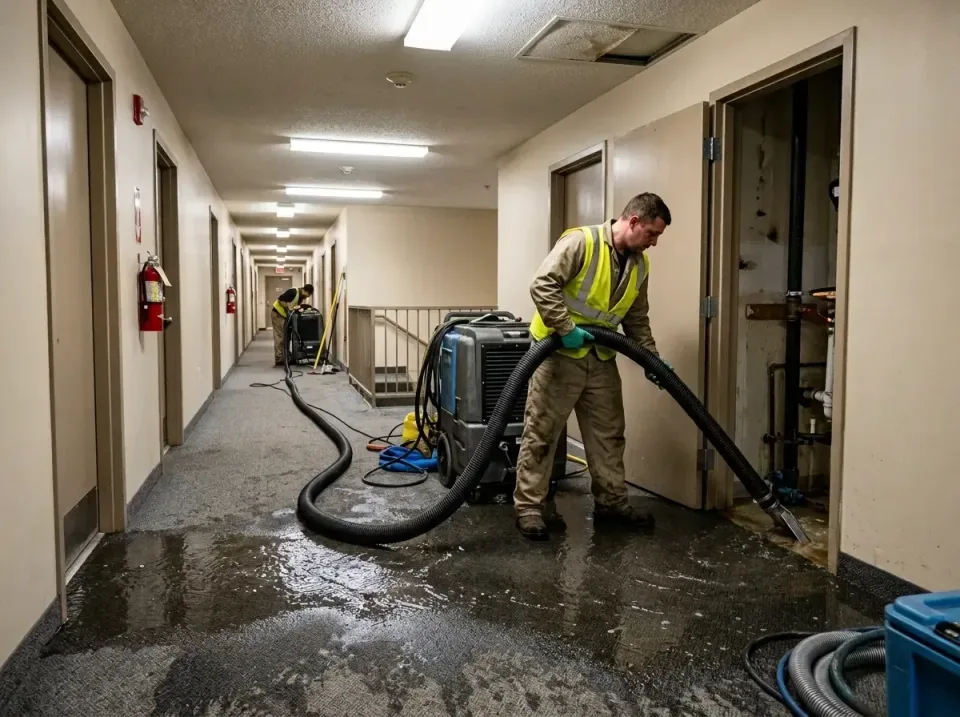 multi-unit-apartment-hallway-f-005 — frequently asked questions, Emergency Burst Pipe Water Extraction & Removal in Sauk Vil…